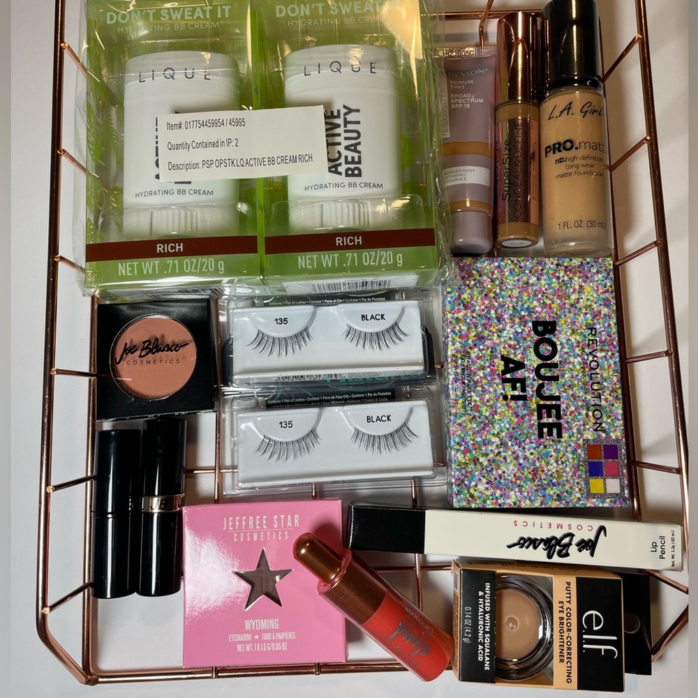 Makeup Bundle,Revolution, E.l.f, Jeffree Star, Joe Blasco, Active Beauty,Ardell‎